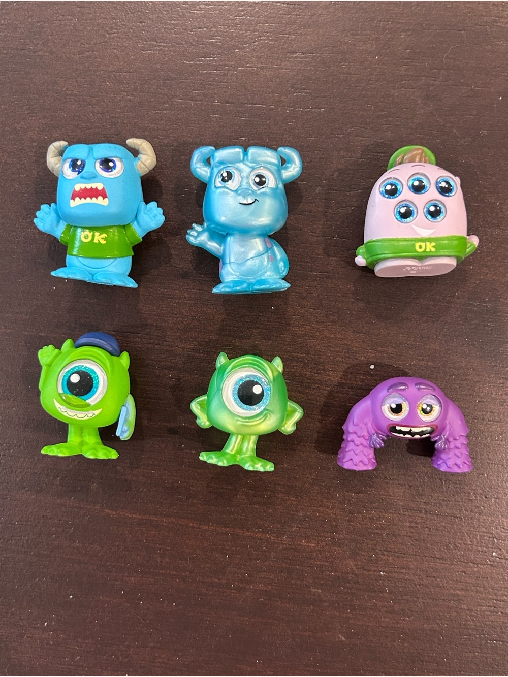 Disney Doorables Monsters Inc set of 6 toy figures - like new condition